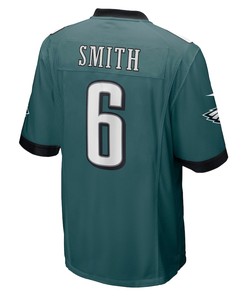 DeVonta Smith 6 Philadelphia Eagles Player Game Jersey - Midnight Green