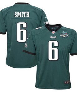 DeVonta Smith 6 Philadelphia Eagles Super Bowl LVII Champions 2 Stars 2 Stars Youth Game Jersey - Black