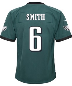 DeVonta Smith 6 Philadelphia Eagles Super Bowl LVII Champions 2 Stars 2 Stars Youth Game Jersey - Black