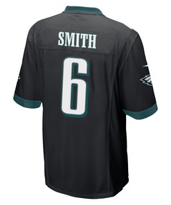DeVonta Smith 6 Philadelphia Eagles Super Bowl LVII Champions Men Game Jersey - Black