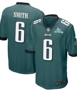DeVonta Smith 6 Philadelphia Eagles Super Bowl LVII Champions Men Game Jersey - Midnight Green