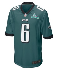 DeVonta Smith 6 Philadelphia Eagles Super Bowl LVII Champions Men Game Jersey - Midnight Green