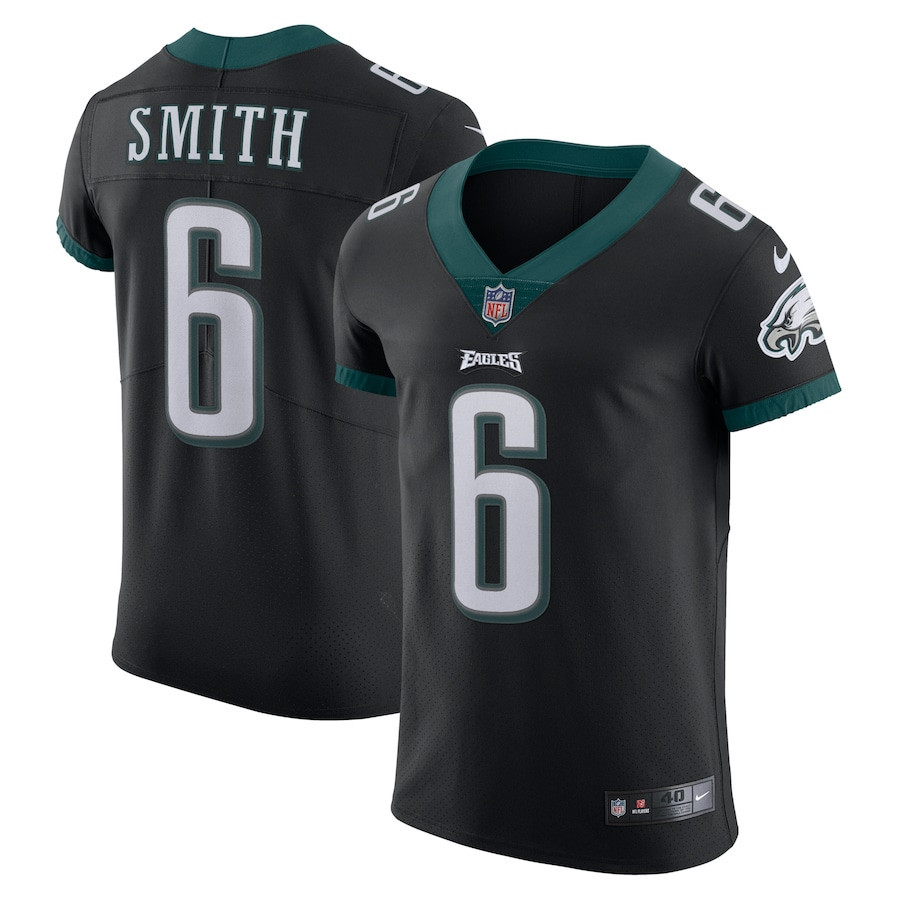 DeVonta Smith 6 Philadelphia Eagles Vapor Elite Jersey - Black