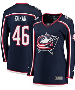 Dean Kukan Columbus Blue Jackets Fanatics Branded Womens Breakaway Jersey - Navy Nhl