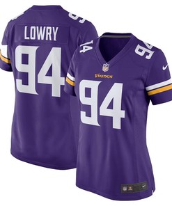 Dean Lowry 94 Minnesota Vikings Women's Game Jersey - Purple
