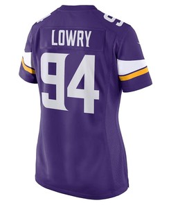 Dean Lowry 94 Minnesota Vikings Women's Game Jersey - Purple