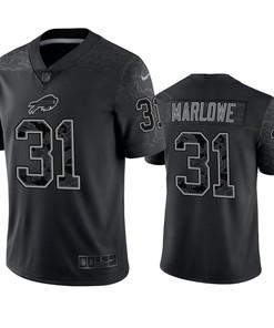 Dean Marlowe 31 Buffalo Bills Black Reflective Limited Jersey - Men