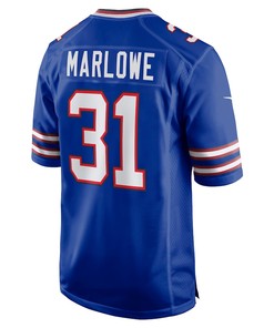 Dean Marlowe 31 Buffalo Bills Game Player Jersey - Royal