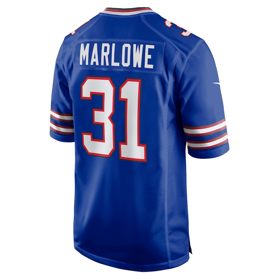 Dean Marlowe 31 Buffalo Bills Game Player Jersey - Royal