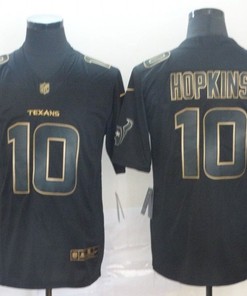 Deandre Hopkins #10 Houston Texans Nfl Explosion Legendary Gold Black Jersey
