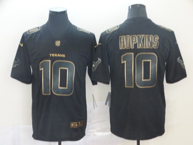 Deandre Hopkins #10 Houston Texans Nfl Explosion Legendary Gold Black Jersey
