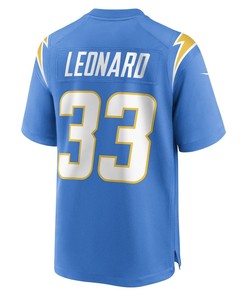 Deane Leonard Los Angeles Chargers Game Player Jersey - Powder Blue
