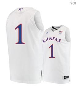 Dedric Lawson 1 Kansas Jayhawks Basketball Youth Jersey - White