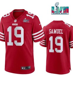 Deebo Samuel 19 San Francisco 49Ers Super Bowl LVII Men Game Jersey- Scarlet