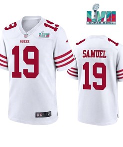 Deebo Samuel 19 San Francisco 49Ers Super Bowl LVII Men Game Jersey- White
