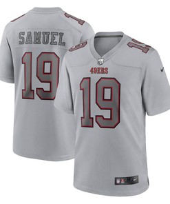 Deebo Samuel 19 San Francisco 49ers Atmosphere Fashion Game Jersey - Gray