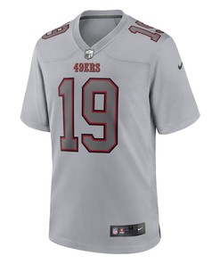 Deebo Samuel 19 San Francisco 49ers Atmosphere Fashion Game Jersey - Gray