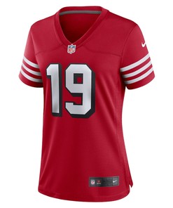 Deebo Samuel 19 San Francisco 49ers Women's Alternate Team Game Jersey - Scarlet