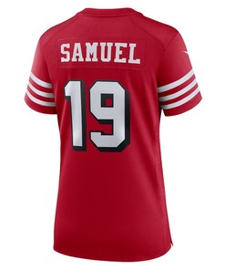 Deebo Samuel 19 San Francisco 49ers Women's Alternate Team Game Jersey - Scarlet