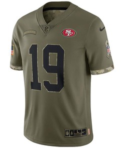 Deebo Samuel San Francisco 49ers 2022 Salute To Service Limited Jersey - Olive