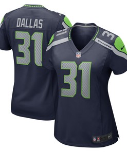 Deejay Dallas Seattle Seahawks Womens Game Jersey - College Navy Nfl