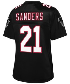 Deion Sanders Atlanta Falcons Nfl Pro Line Womens Retired Player Replica Jersey - Black