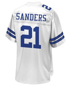 Deion Sanders Dallas Cowboys Nfl Pro Line Retired Team Player Jersey - White