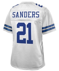 Deion Sanders Dallas Cowboys Nfl Pro Line Womens Retired Player Jersey - White