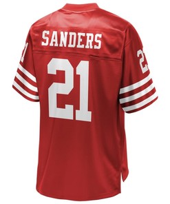 Deion Sanders San Francisco 49ers Nfl Pro Line Retired Player Team Jersey - Scarlet