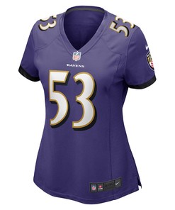 Del'Shawn Phillips 53 Baltimore Ravens Women's Game Player Jersey - Purple