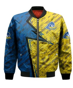 Delaware Blue Hens Bomber Abstract Pattern Sport- NCAA