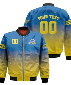 Delaware Blue Hens Fadded Bomber Jacket - NCAA