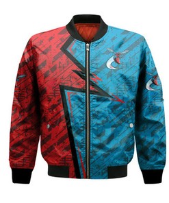 Delaware State Hornets Bomber Abstract Pattern Sport- NCAA
