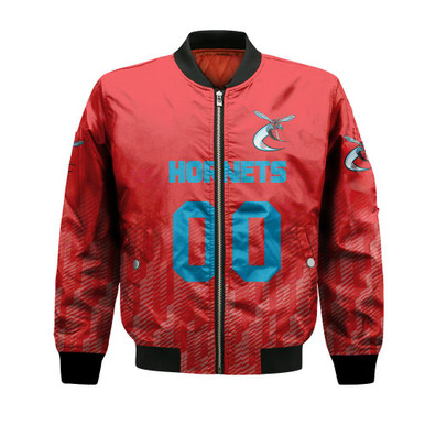 Delaware State Hornets Bomber Jacket Logo Sport Ombre - NCAA