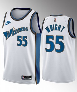 Delon Wright 55 Washington Wizards 2022-23 Classic Edition White Jersey