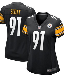 Delontae Scott Pittsburgh Steelers Women's Game Player Jersey - Black