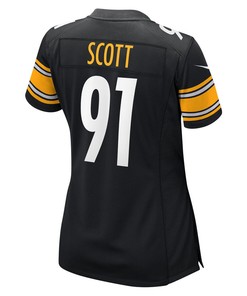 Delontae Scott Pittsburgh Steelers Women's Game Player Jersey - Black