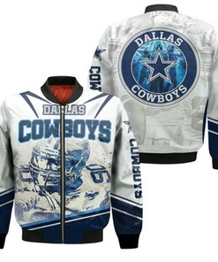 Demarcus Lawrence #90 Dallas Cowboys Super Bowl 2021 Nfc East Division Champions Bomber Jacket Model 1751