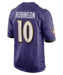 Demarcus Robinson Baltimore Ravens Game Player Jersey - Purple