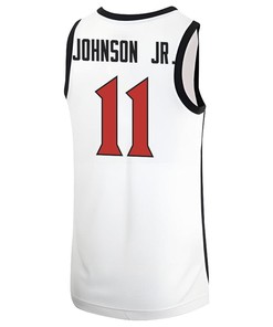 Demarshay Johnson Jr. 11 San Diego State Aztecs 2023 Basketball Jersey MW Logo- Men White
