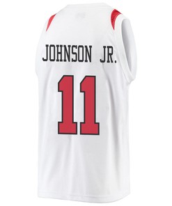 Demarshay Johnson Jr. 11 San Diego State Aztecs 2023 Basketball Jersey- Men White