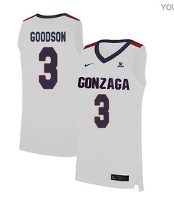 Demetri Goodson 3 Gonzaga Bulldogs Elite Basketball Jersey - White