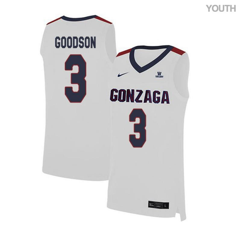Demetri Goodson 3 Gonzaga Bulldogs Elite Basketball Jersey - White
