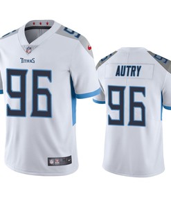 Denico Autry 96 Tennessee Titans White Vapor Limited Jersey