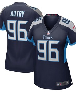 Denico Autry Tennessee Titans Womens Game Jersey - Navy Nfl