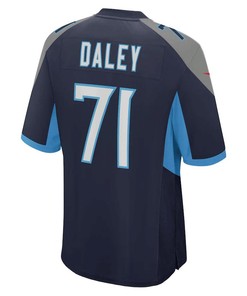 Dennis Daley Tennessee Titans Game Player Jersey - Navy