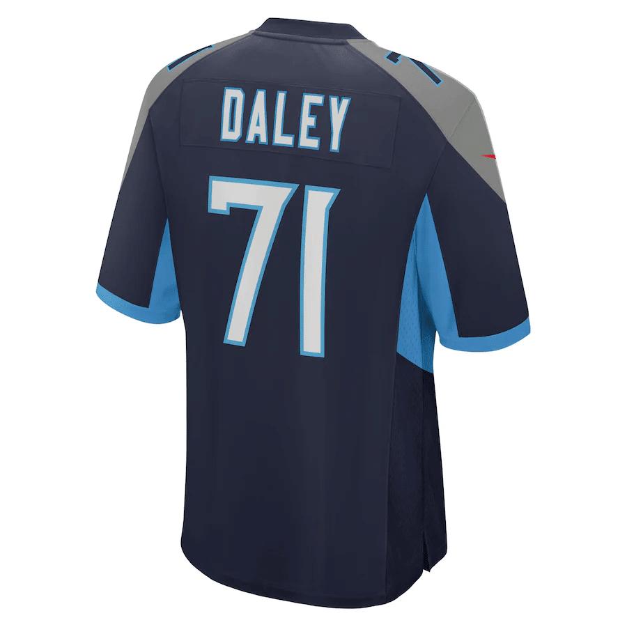 Dennis Daley Tennessee Titans Game Player Jersey - Navy