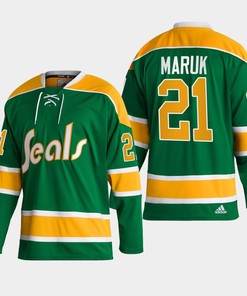 Dennis Maruk 21 California Golden Seals Green Reverse Retro 2.0 Jersey 2022-23