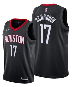 Dennis Schroder 17 Houston Rockets Statement Edition Black Jersey 2022 Trade - Men Jersey