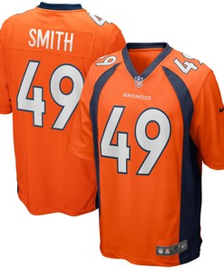 Dennis Smith Denver Broncos Game Retired Player Jersey - Orange Nfl